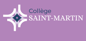 Logos Saint Martin texte bleu