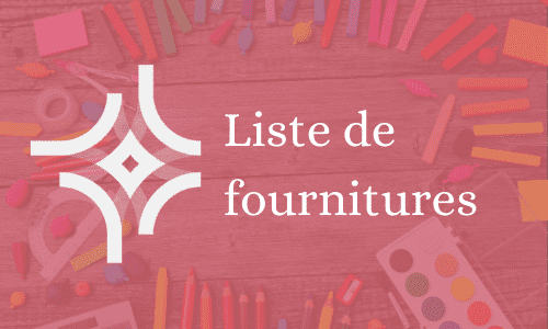 Liste de fourniture