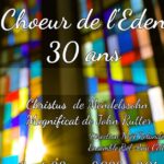 Le choeur de l’EDEN a 30 ans cette année – Concert