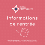 Dates et informations de rentrée Collège – Septembre 2025