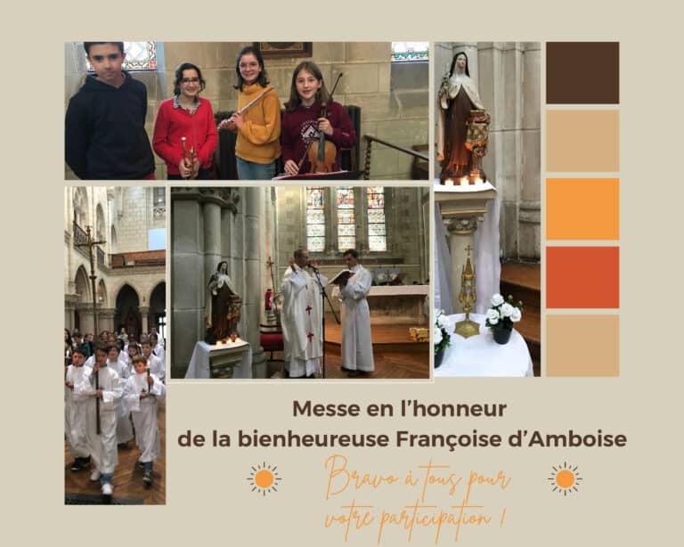 Lire la suite à propos de l’article Messe en l’honneur de la bienheureuse Françoise d’Amboise