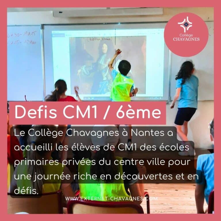 Lire la suite à propos de l’article Défi CM1-6e : une aventure ludique au collège Chavagnes