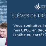 Prépas – Été 2025 – Pour nous rejoindre en deuxième année