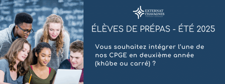 Lire la suite à propos de l’article Prépas – Été 2025 – Pour nous rejoindre en deuxième année