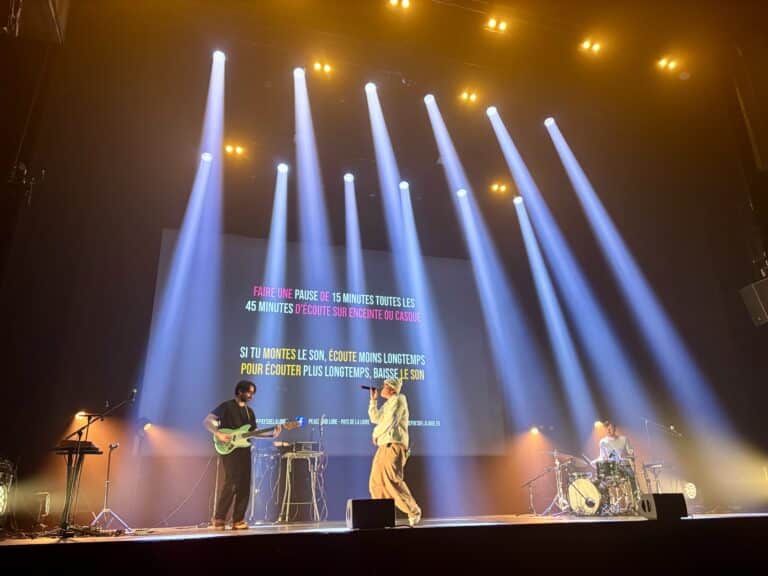 Lire la suite à propos de l’article Les élèves de 3A, 3B et 3G au concert Peace & Lobe: du son… mais pas sans précaution !