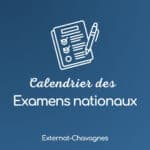 Calendrier des examens 2026
