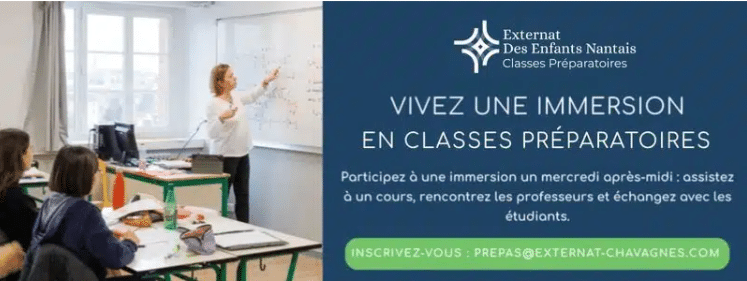 bandeau immersion classes préparatoire ecg et bcpst - Externat des Enfants Nantais